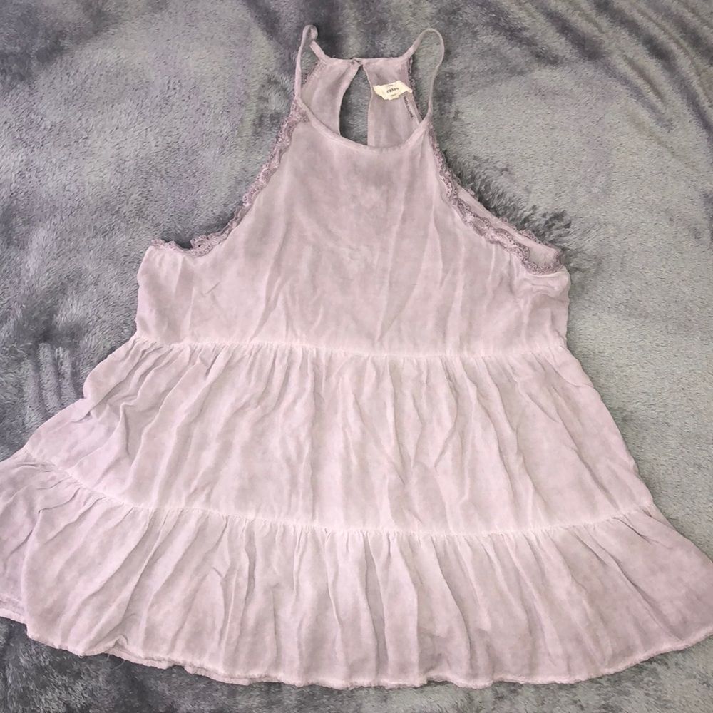 Lilac Tank w/ Keyhole Back